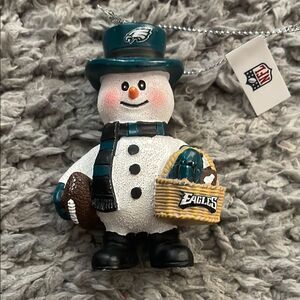 NFL Philadelphia Eagles Snowman Christmas Ornament Holiday Decoration NWT